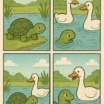 tortoise and geese